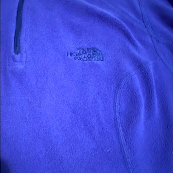 The North Face Blue Zip Up Sweater with Stand-Up Collar - Picture 2 of 10